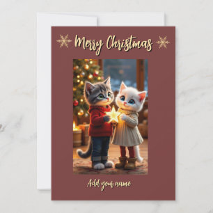 Tom & Luna Weihnachtsstern Karte