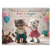 Tom & Lunas Pfoten & Kichern 2027 Lustiger Kalende