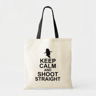 Tom Mix Keep Calm und schieße geradeaus Tragetasche