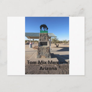 Tom Mix Memorial Arizona Postkarte
