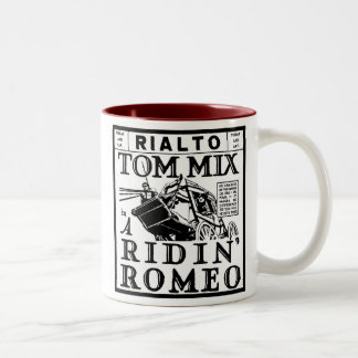 Tom Mix Ridin Romeo 1921 Zweifarbige Tasse