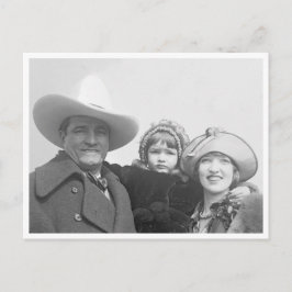 Tom Mix und Familie Postkarte