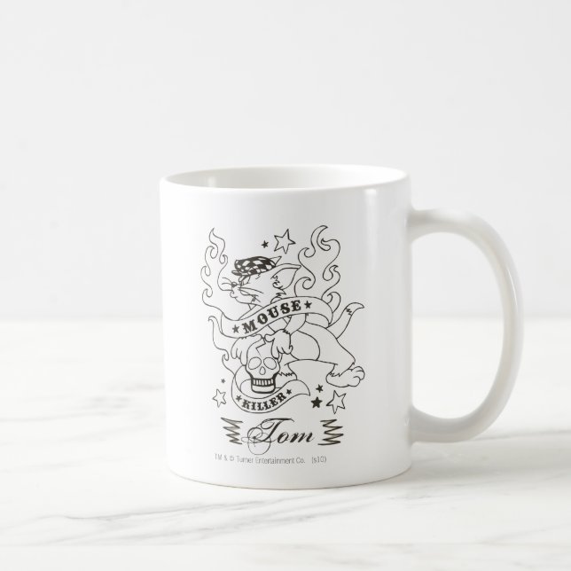 Tom Mouse Killer Tattoo 1 Kaffeetasse (Rechts)
