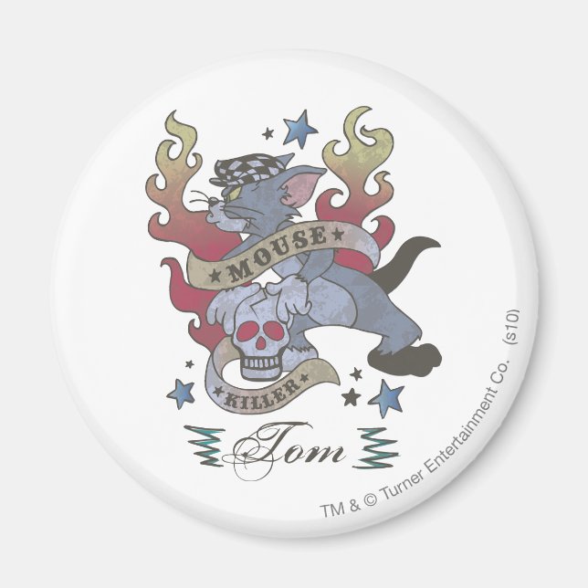 Tom Mouse Killer Tattoo 2 Magnet (Vorne)