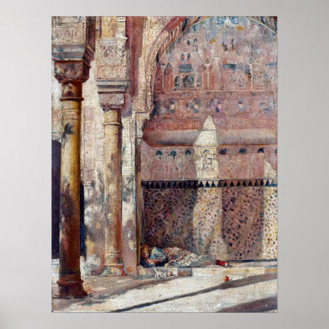 Tom Roberts Basking A Corner in der Alhambra Poster (Vorne)
