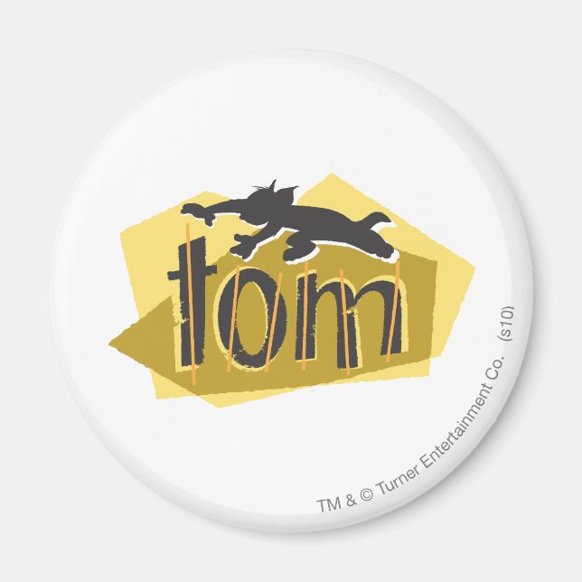 Tom-Silhouette-Logo Magnet (Vorne)