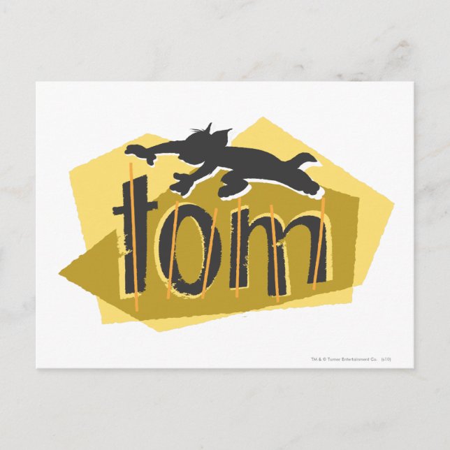 Tom-Silhouette-Logo Postkarte (Vorderseite)