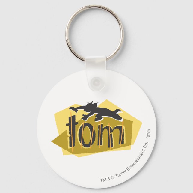 Tom-Silhouette-Logo Schlüsselanhänger (Vorderseite)