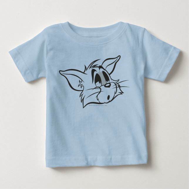 Tom Sleepy Cat Baby T-shirt (Vorderseite)