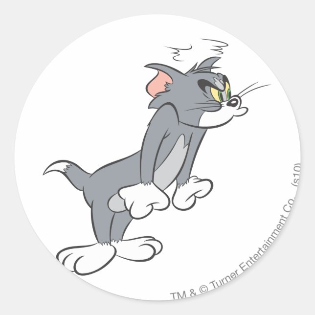 Tom Steamed Runder Aufkleber (Vorderseite)