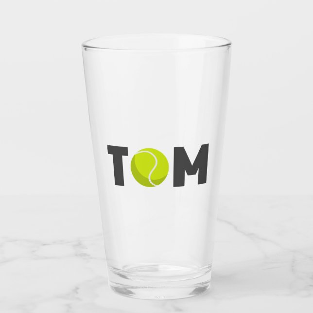 Tom Tennis Glas (Vorderseite)