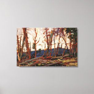 Tom Thomson - BURNT COUNTRY ABEND SKETCH FOR BUR Leinwanddruck