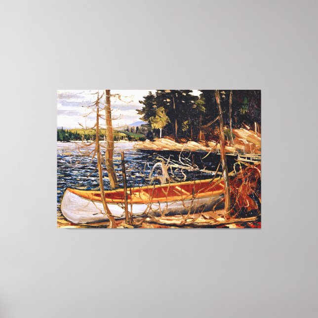 Tom Thomson - Die Canoe Canvas Print Leinwanddruck (Vorderseite)