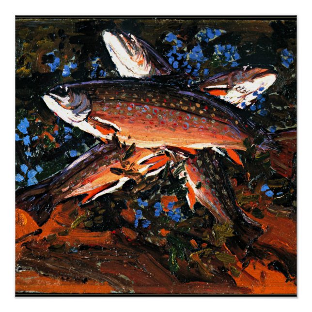 Tom Thomson - Drei Trout Poster (Vorderseite)