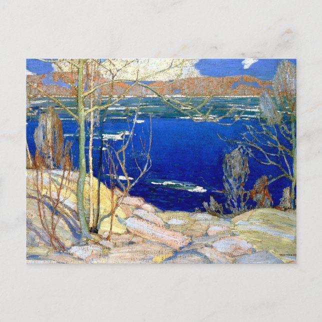 Tom Thomson - Frühjahrs Postkarte (Vorderseite)