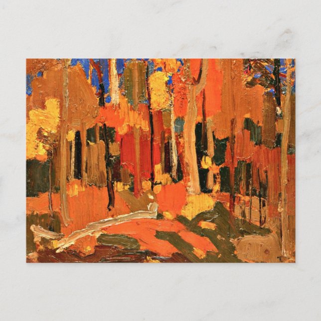 Tom Thomson - Herbstfarbe Postkarte (Vorderseite)