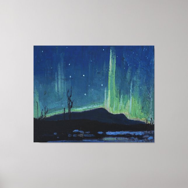 Tom Thomson - Northern Lights, berühmtes Kunstwerk Leinwanddruck (Vorderseite)