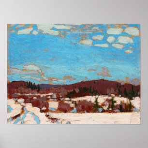 Tom Thomson Painting Ontario Winterlandschaft Poster