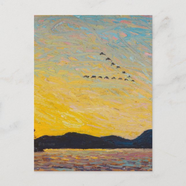 Tom Thomson Painting Vintage kanadische Landschaft Postkarte (Vorderseite)
