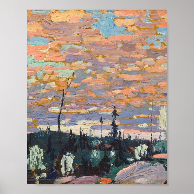 Tom Thomson Painting Wild Cherries Ontario Land Poster (Vorne)