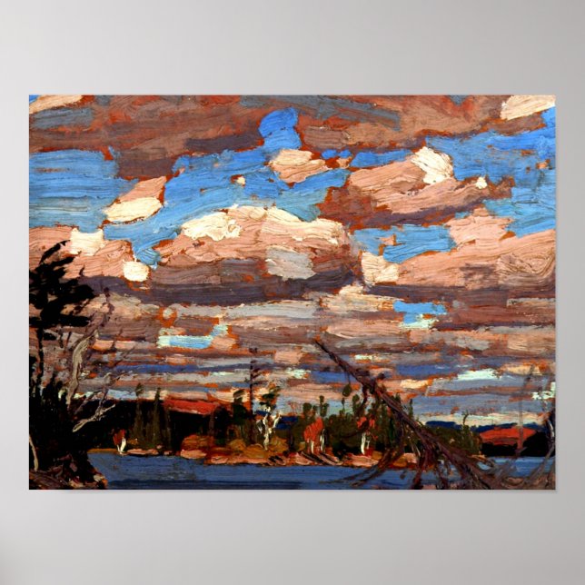 Tom Thomson - Ragged Lake, Fine Art Poster (Vorne)