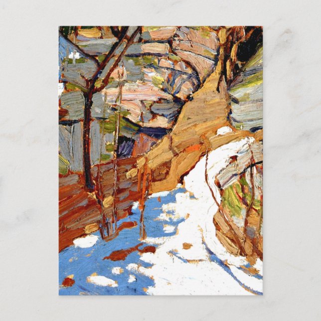 Tom Thomson - Schnee und Rocks Postkarte (Vorderseite)