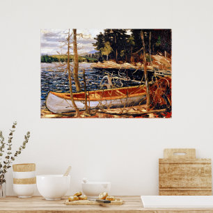 Tom Thomson - The Canoe Leinwand, Poster