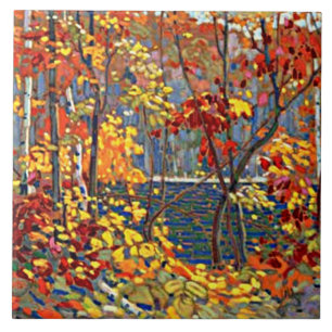 Tom Thomson - The Pool, berühmtes Gemälde, Fliese
