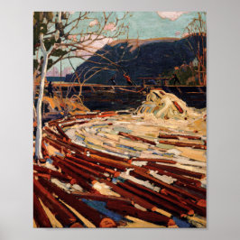 Tom Thomson zeichnet die treibende kanadische Land Poster