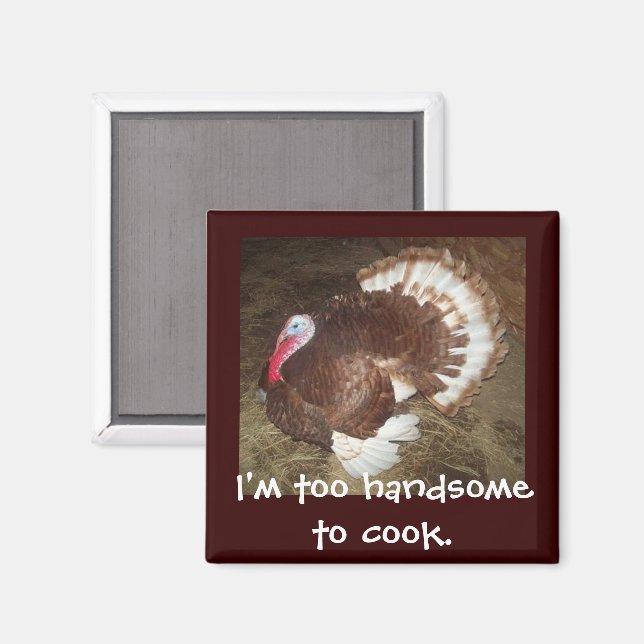 Tom Turkey Magnet (Vorderseite/Rückseite)