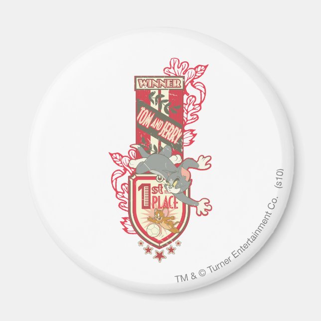 Tom und Jerry 1. Platz 1 Magnet (Vorne)