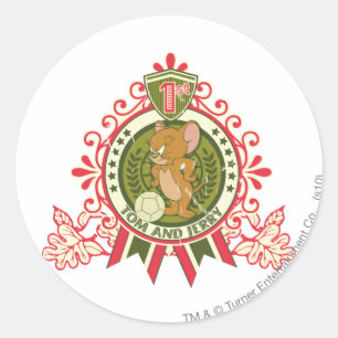 Tom und Jerry 1. Platz 3 Runder Aufkleber