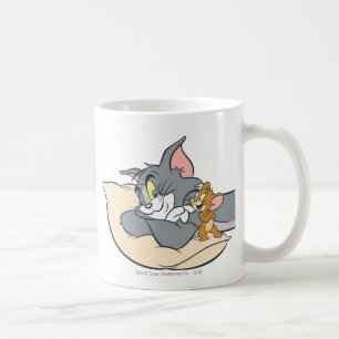 Tom und Jerry auf Kissen Kaffeetasse