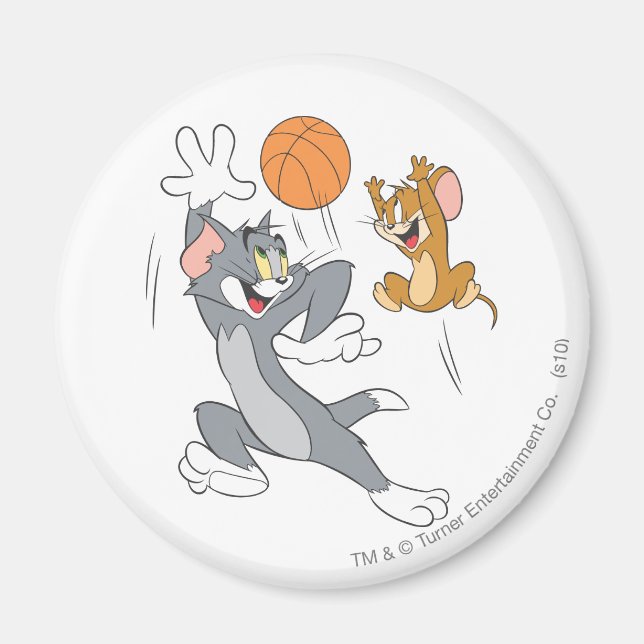 Tom und Jerry Basketball 1 Magnet (Vorne)