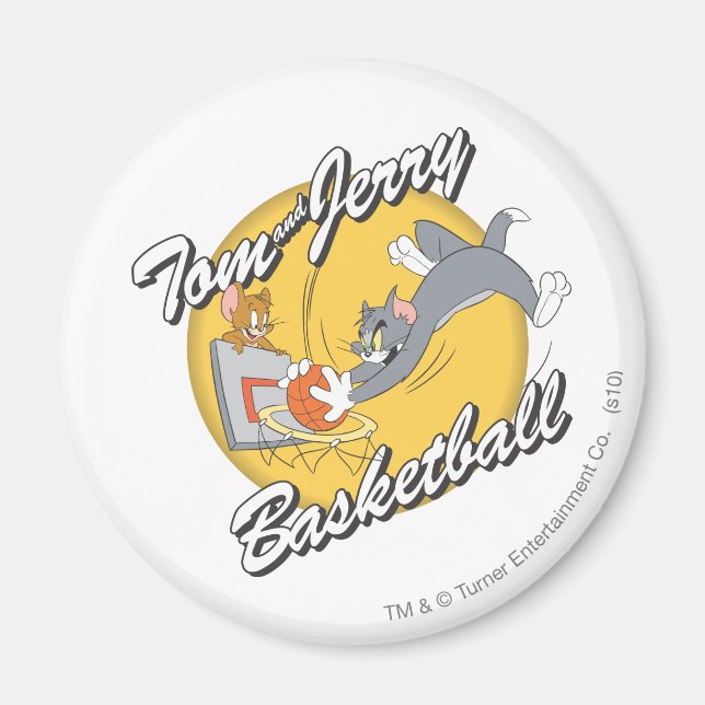 Tom und Jerry Basketball 2 Magnet (Vorne)