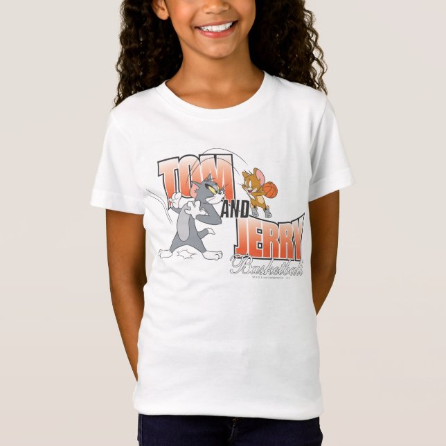 Tom und Jerry Basketball 3 T-Shirt (Vorderseite)