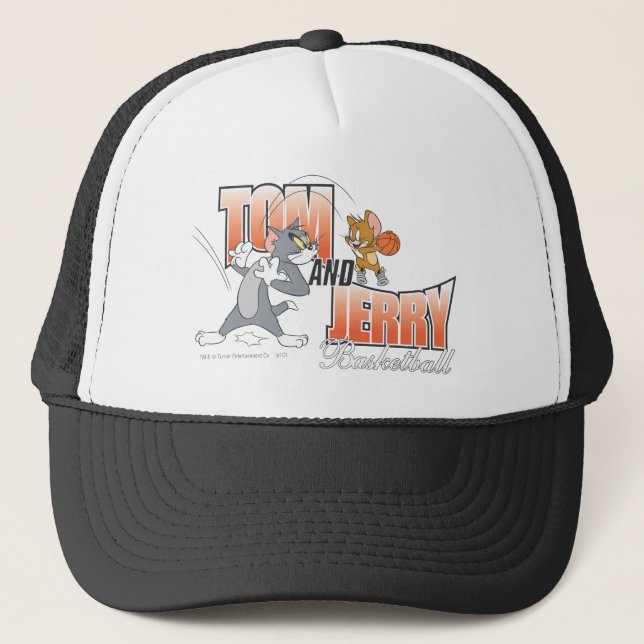 Tom und Jerry Basketball 3 Truckerkappe (Vorderseite)