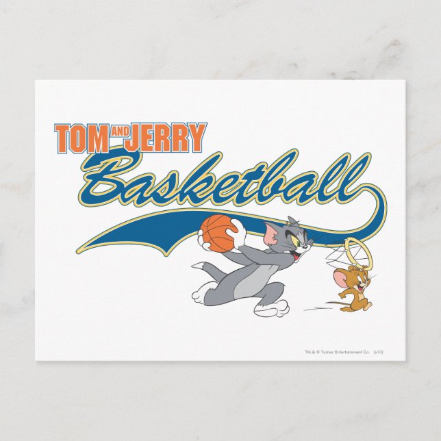 Tom und Jerry Basketball 5 Postkarte (Vorderseite)