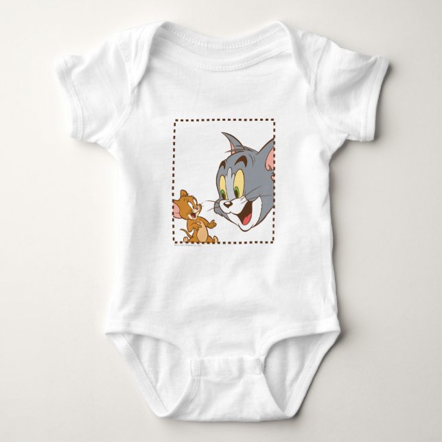 Tom und Jerry Briefmarke Baby Strampler (Vorderseite)