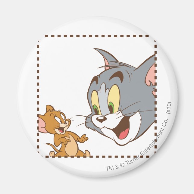 Tom und Jerry Briefmarke Magnet (Vorne)