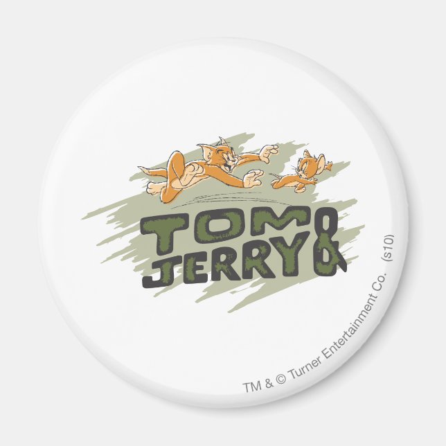 Tom und Jerry Chase Logo Magnet (Vorne)