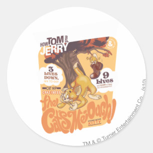 Tom und Jerry die Katzen Mir-Autsch Runder Aufkleber