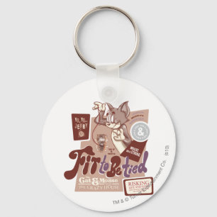 Tom und Jerry fühlen sich wie getippt Schlüsselanhänger