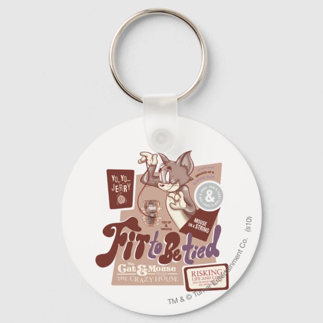Tom und Jerry fühlen sich wie getippt Schlüsselanhänger (Vorderseite)