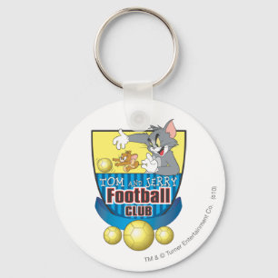 Tom- und Jerry-Fußball (Fußball) 5 Schlüsselanhänger