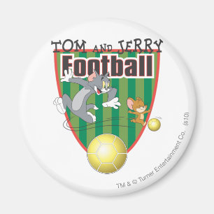 Tom- und Jerry-Fußball (Fußball) 6 Magnet