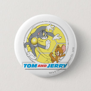 Tom- und Jerry-Fußball (Fußball) 8 Button