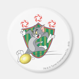 Tom- und Jerry-Fußball (Fußball) 9 Magnet
