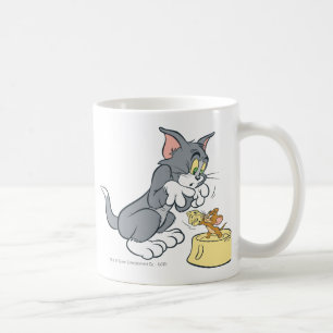 Tom und Jerry Fütterte die Katze Kaffeetasse