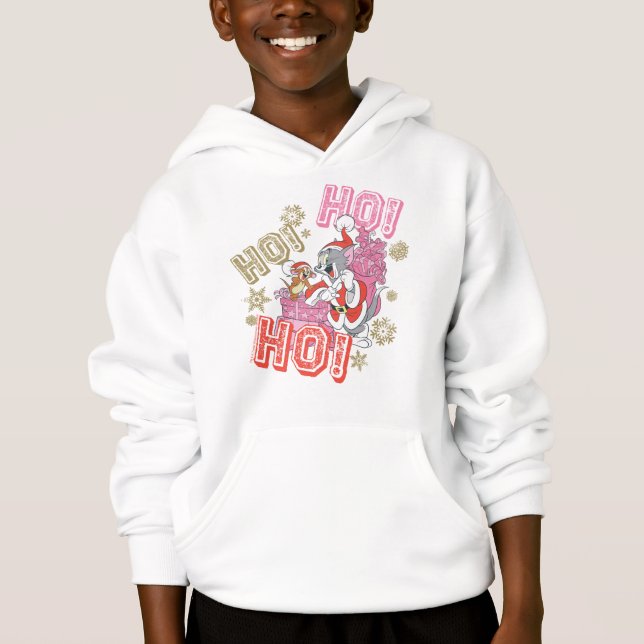 Tom und Jerry "Ho! Ho! Ho!" Lieferung von Weihnach Hoodie (Vorderseite)